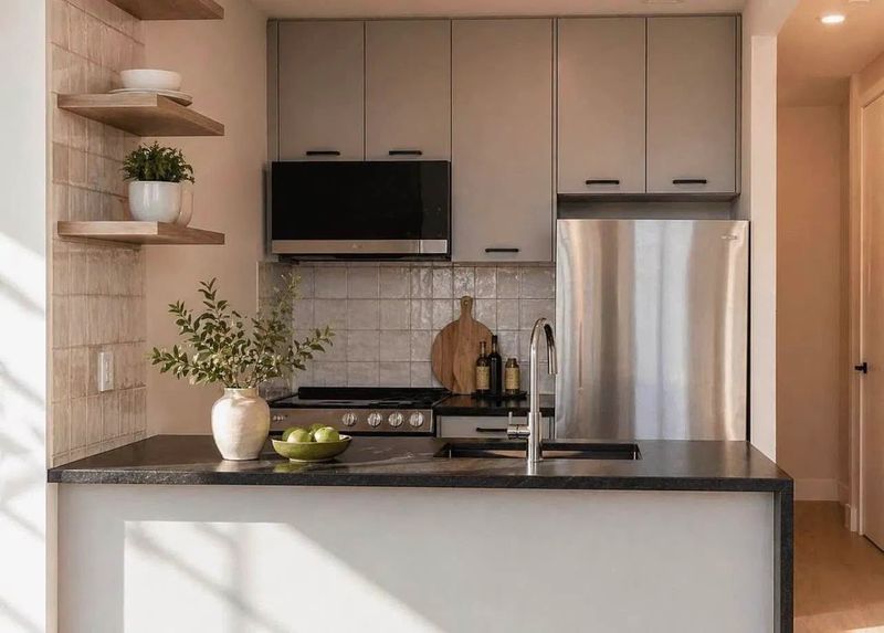 Finished kitchen at Broadway, Astoria, Queens — photo 1
