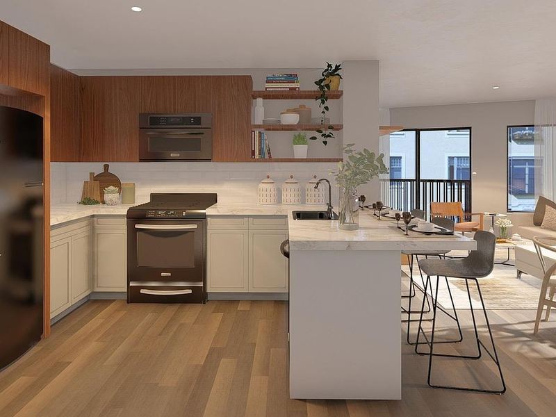 Finished kitchen at Market St, Newark, NJ — photo 4